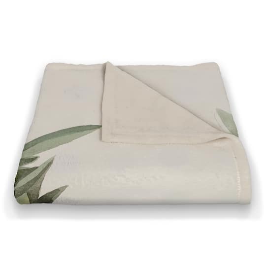 Welcome Jar of Flowers Fleece Blanket